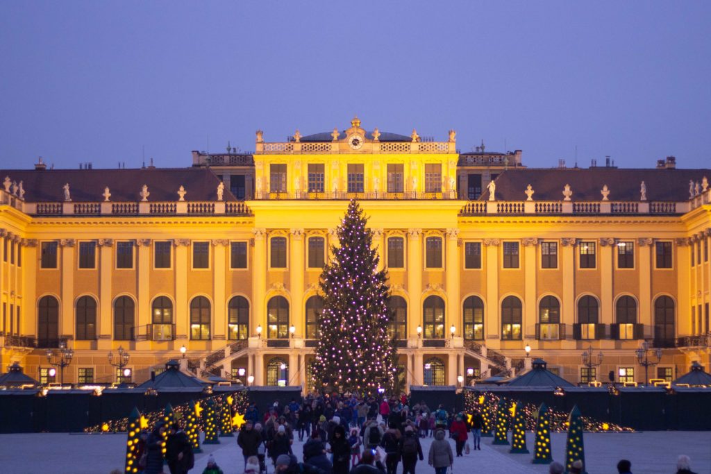 Mercado de Natal no Palácio de Schönbrunn