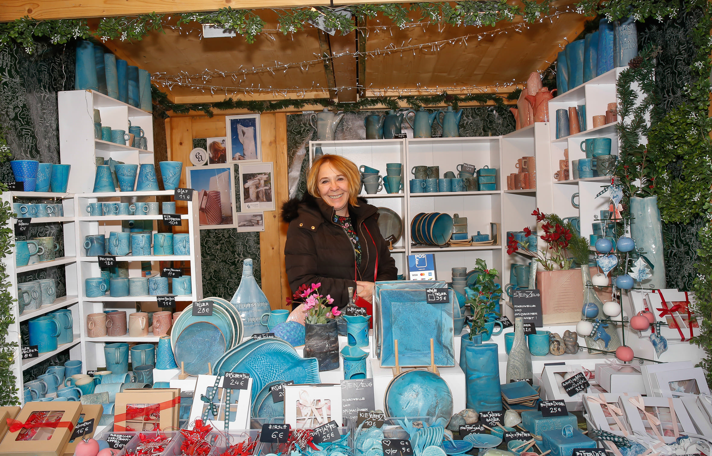 Keramik Anna Erdös am Weihnachtsmarkt Schönbrunn